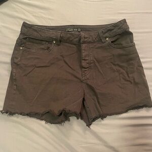 Prana size 8 black denim shorts